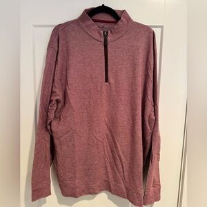 Men's Zip-Up Sweater - Maroon